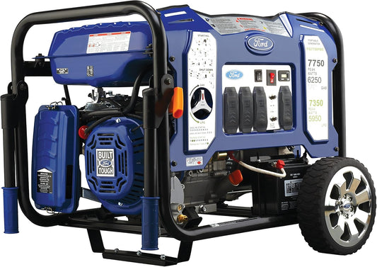 Ford 7750W Dual Fuel Inverter Generator with Electric Start – 120V/240V Portable Power Generator