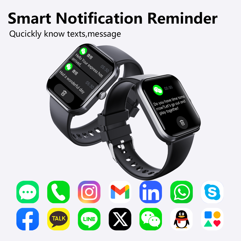Wautton Pulse-Pro ECG Biometric Smartwatch SOS Emergency Alarm Call