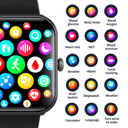 Wautton Pulse-Pro ECG Biometric Smartwatch SOS Emergency Alarm Call